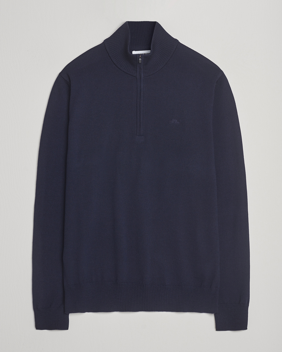 Herren | Pullover | J.Lindeberg | Kiyan Merino Half Zip Navy