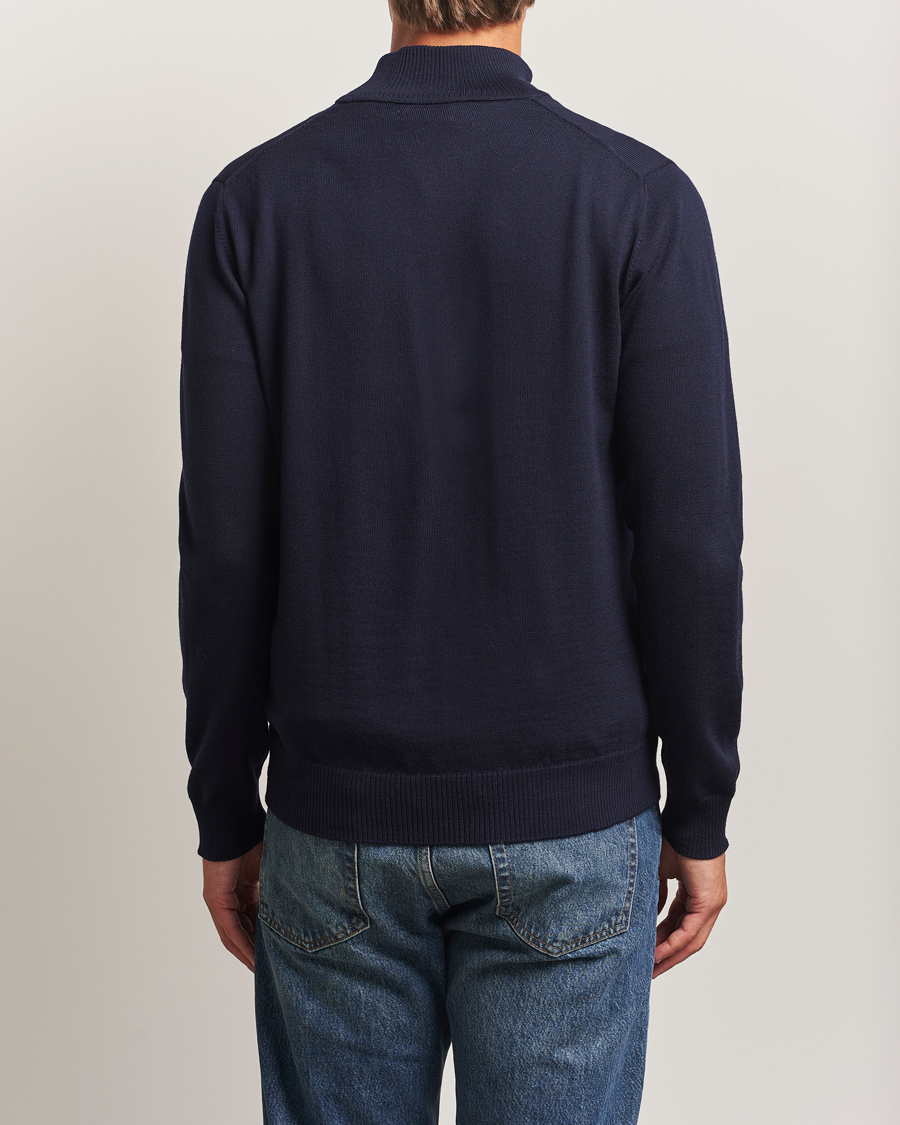 Herren | Pullover | J.Lindeberg | Kiyan Merino Half Zip Navy