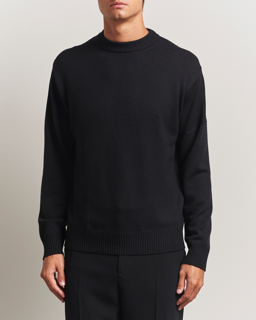 Herren | Pullover | J.Lindeberg | Kino Merino Crew Neck Black