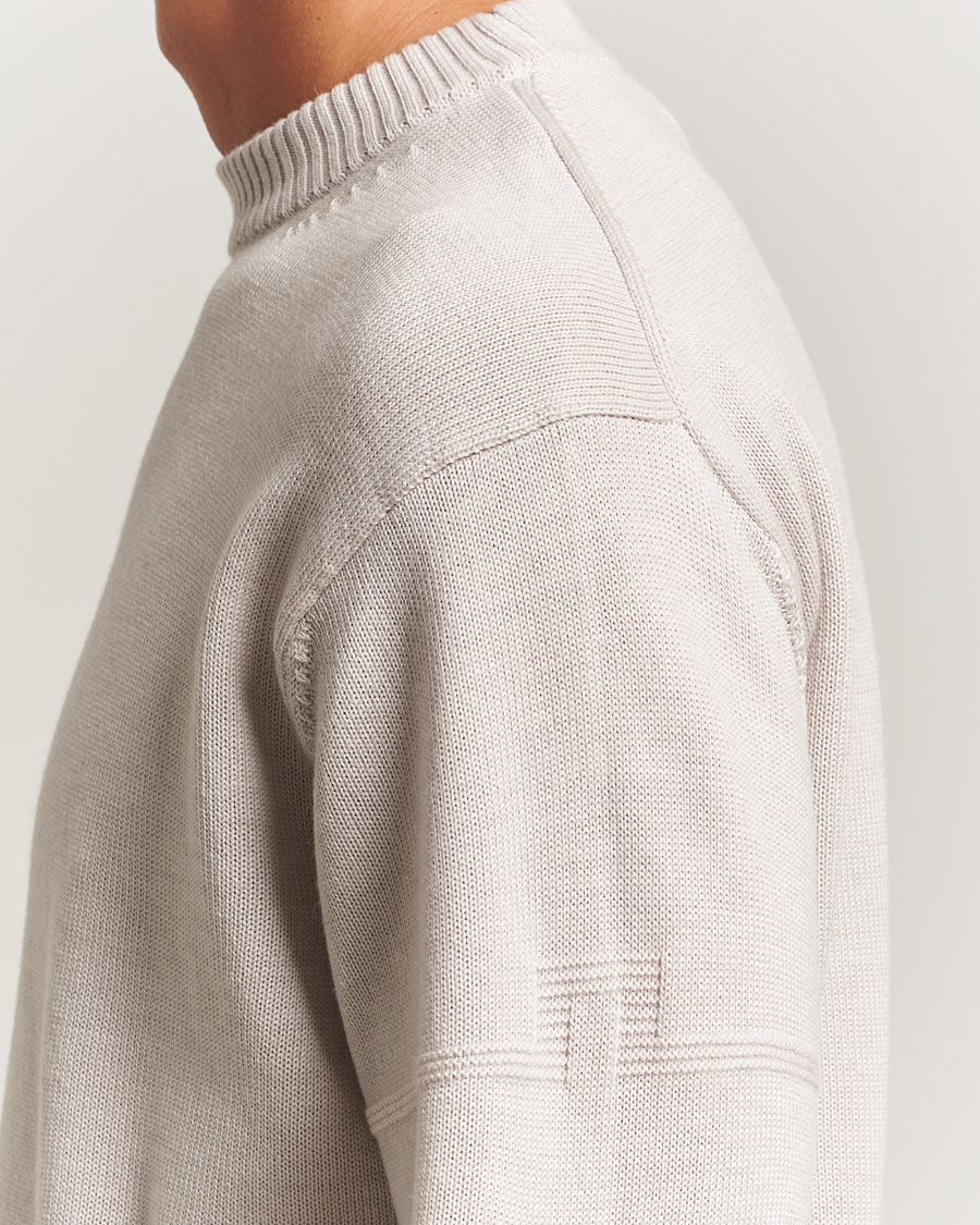 Herren | Pullover | J.Lindeberg | Kino Merino Crew Neck Moonbeam Melange