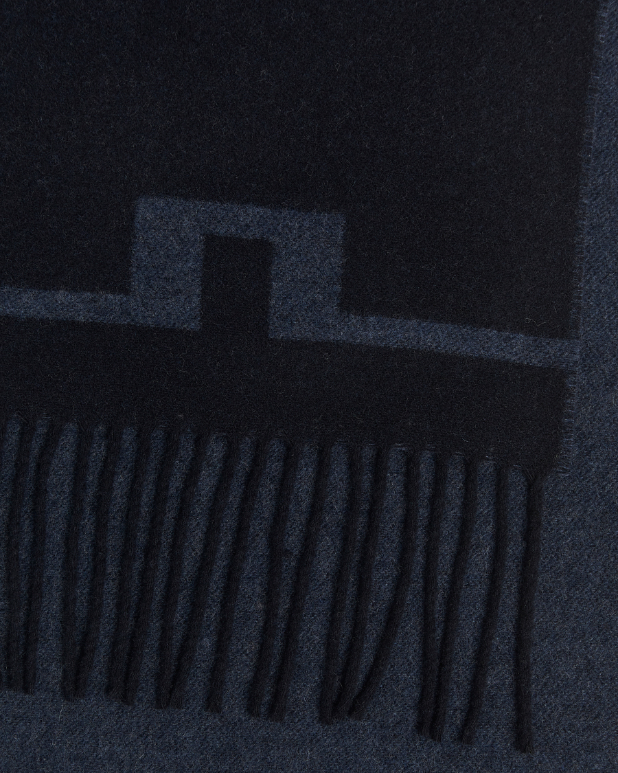 Herren | Schals | J.Lindeberg | Champ Wool Doublefaced Scarf Navy
