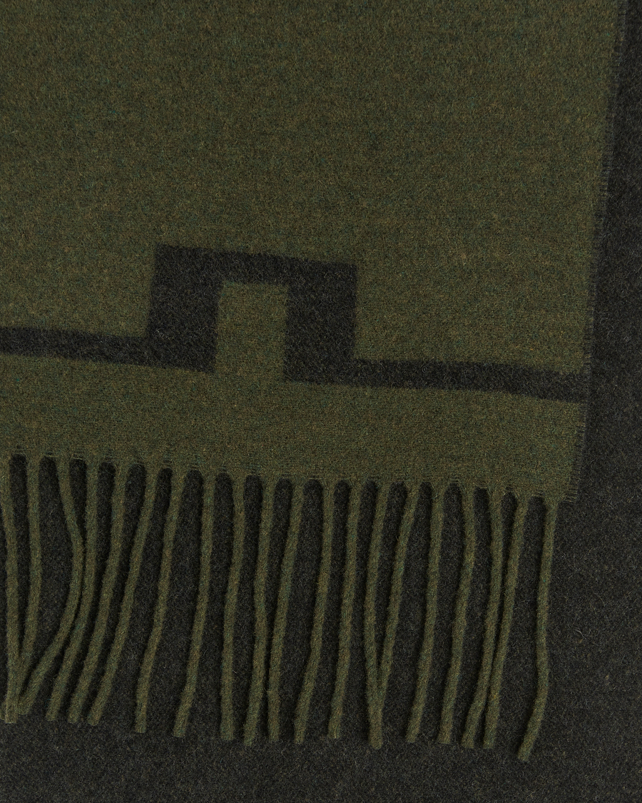 Herren | Schals | J.Lindeberg | Champ Wool Doublefaced Scarf Forest Green