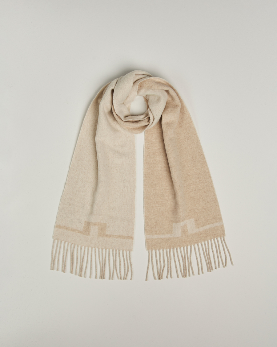Herren | Schals | J.Lindeberg | Champ Wool Doublefaced Scarf Moonbeam