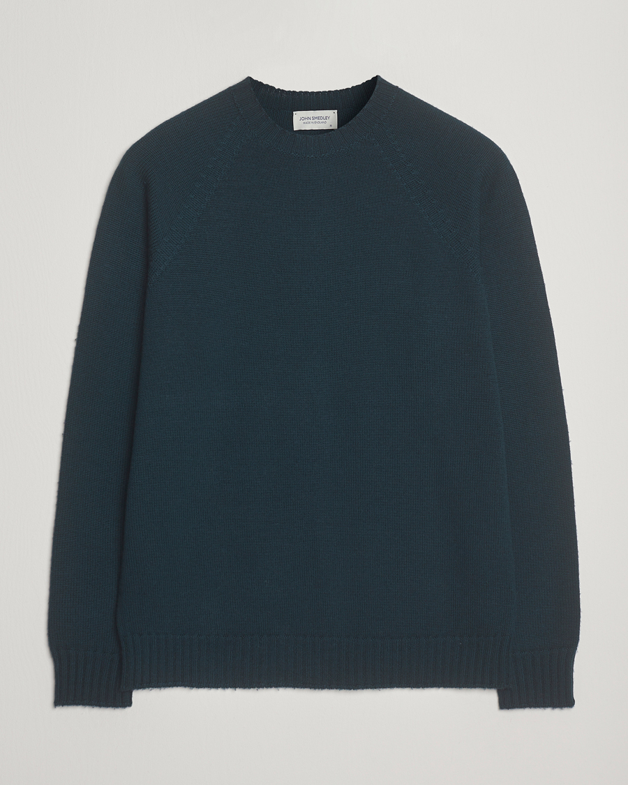 Herren | Pullover | John Smedley | Denver Extra Fine Merino Crew Neck Richardson Green
