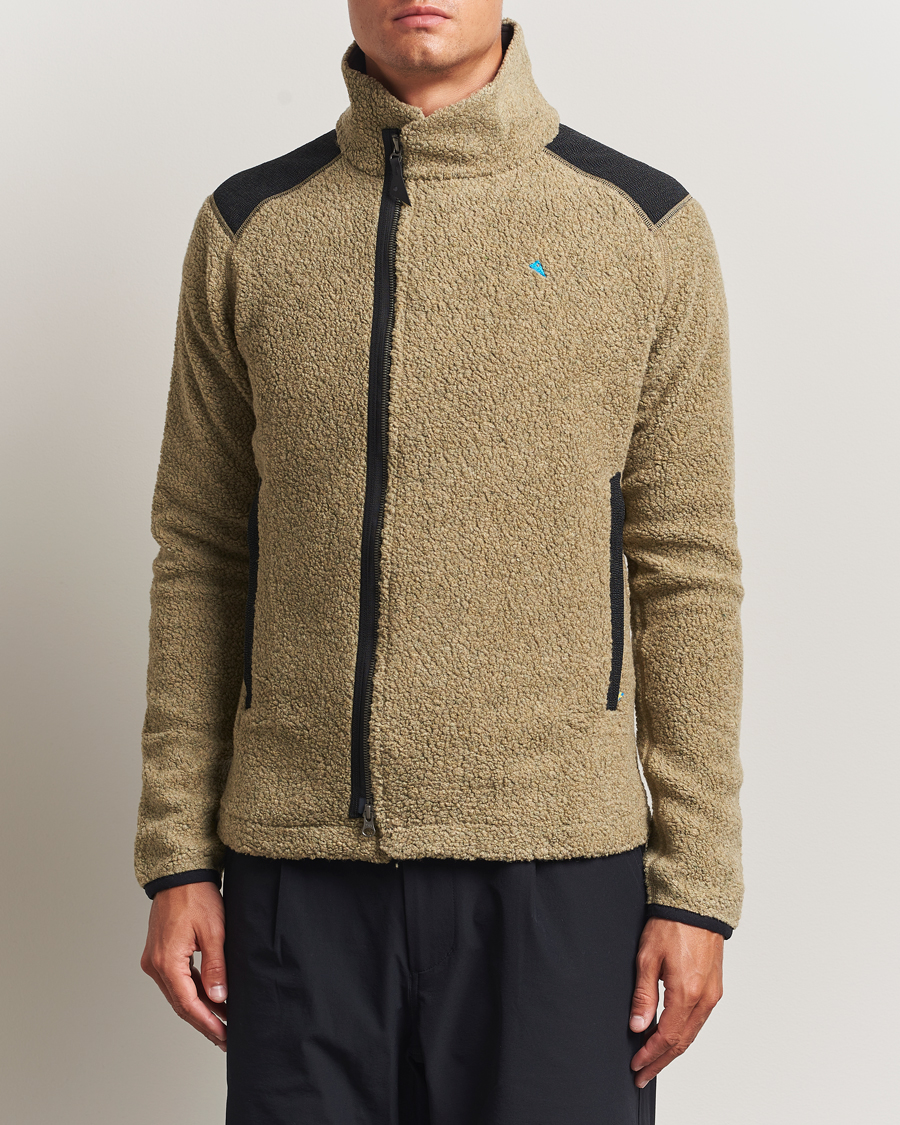 Herren | Pullover | Klättermusen | Skoll Wool Fleece Jacket Silver Green