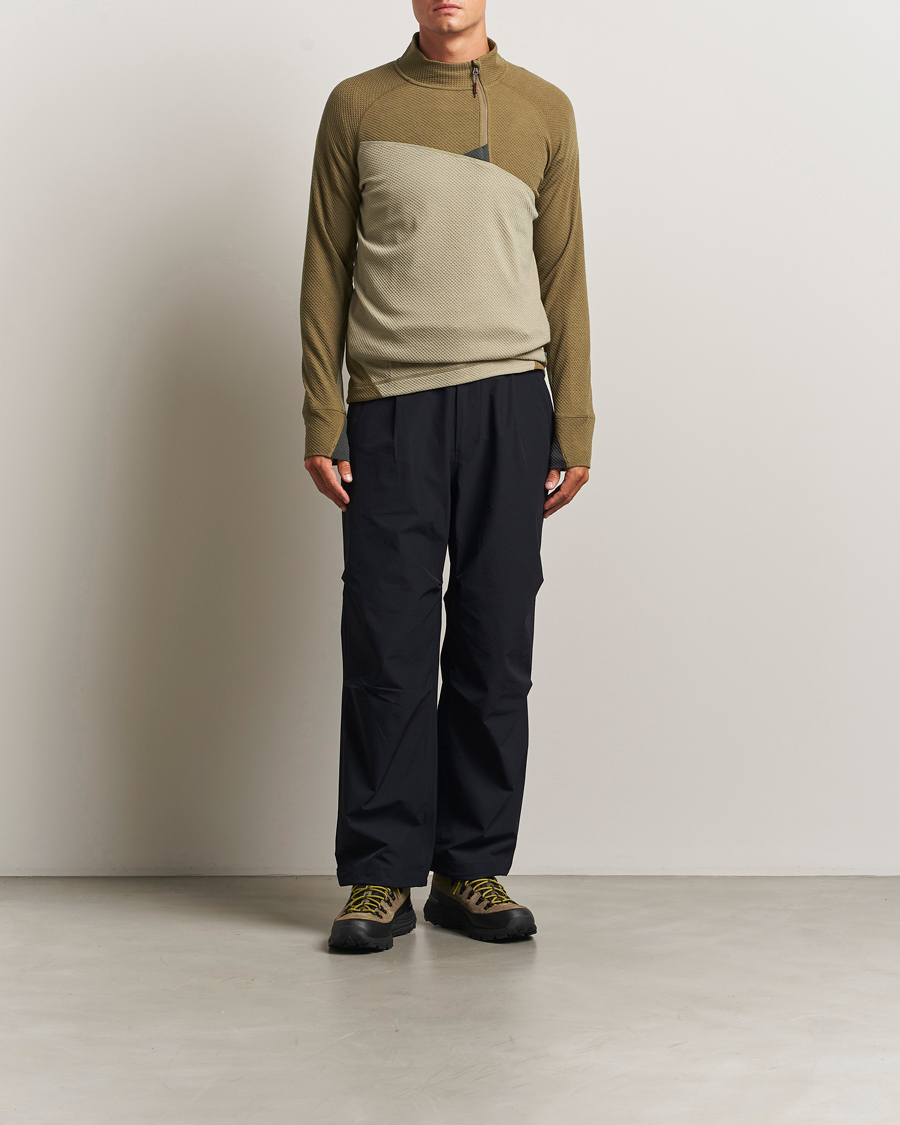 Herren | Pullover | Klättermusen | Huge Half Zip Sweater Silver Green Olive