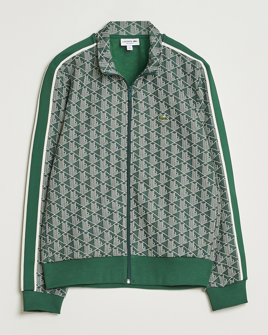 Herren | Pullover | Lacoste | Monogram Track Jacket Green/Sinople