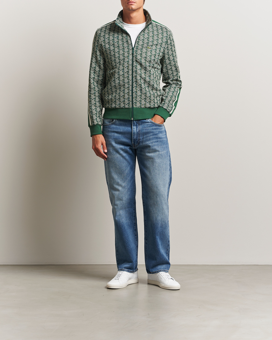 Herren | Pullover | Lacoste | Monogram Track Jacket Green/Sinople
