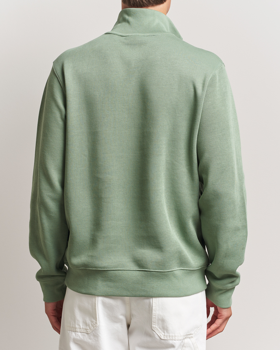 Herren | Pullover | Lacoste | Rib Interlock Half Zip Thyme Green