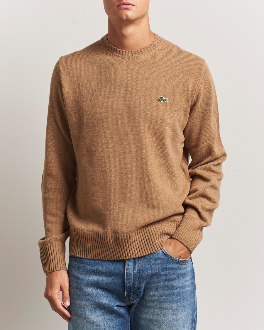 Herren | Pullover | Lacoste | Carded Wool Crew Neck Datte Chine