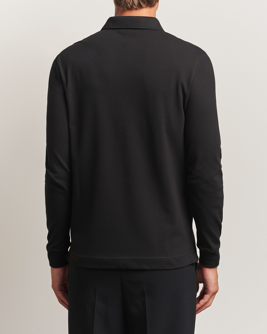 Herren | Poloshirts | Lacoste | Paris Long Sleeve Polo Piké Black
