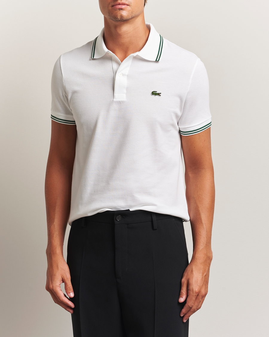 Herren | Poloshirts | Lacoste | Original Tipped Polo Piké White
