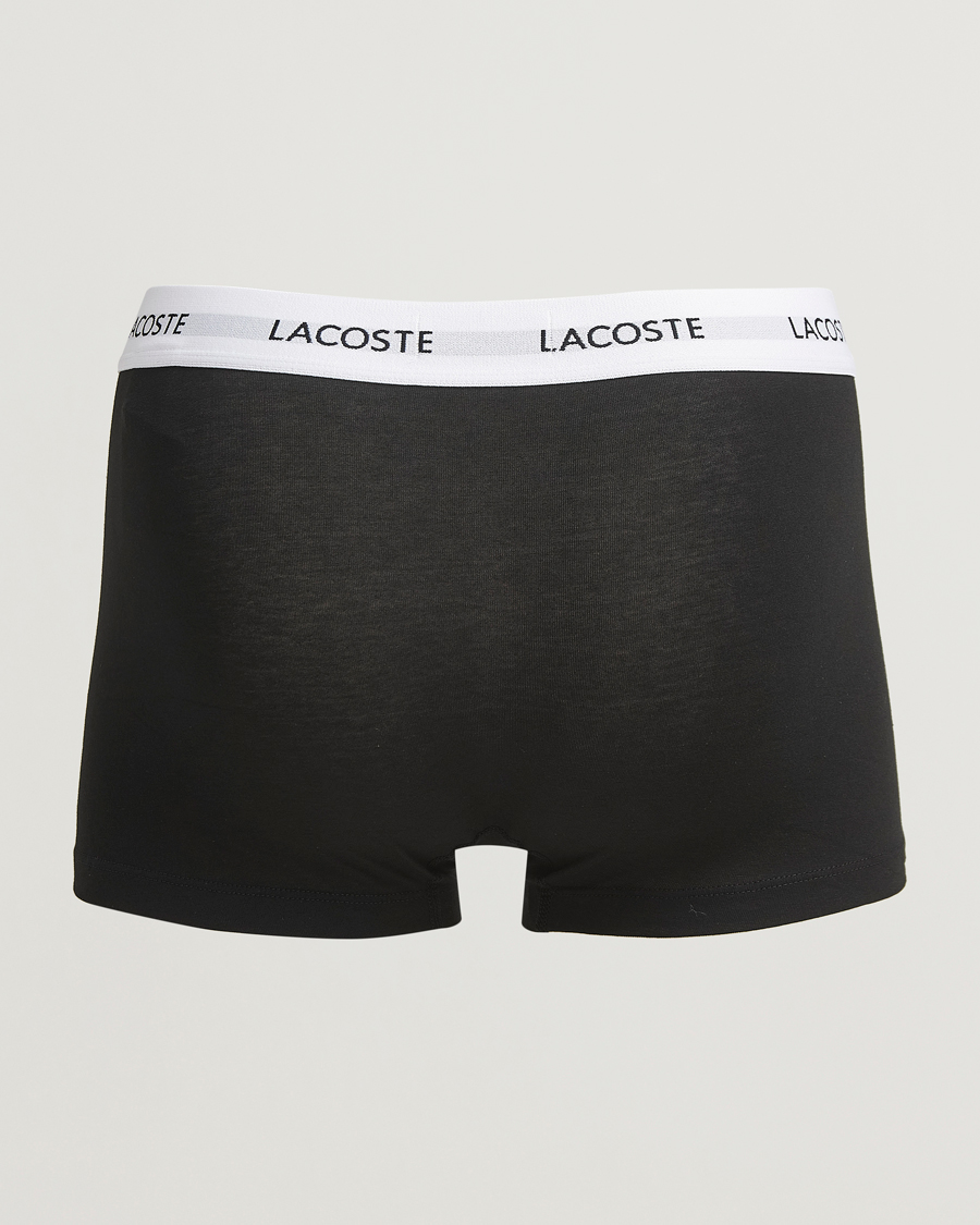 Herren | Unterwäsche | Lacoste | 3-Pack Stretch Cotton Trunks Black