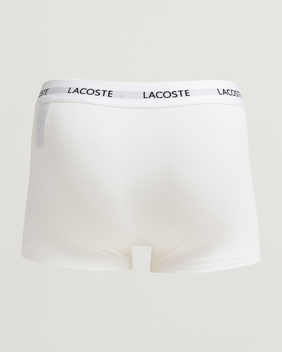 Herren | Unterwäsche | Lacoste | 3-Pack Stretch Cotton Trunks Black/White/Grey