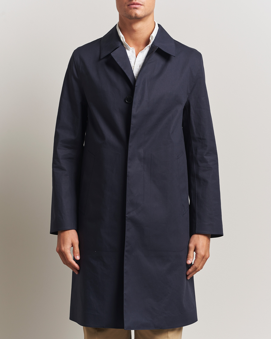 Herren | Jacken | Mackintosh | Dunkeld Car Coat Navy
