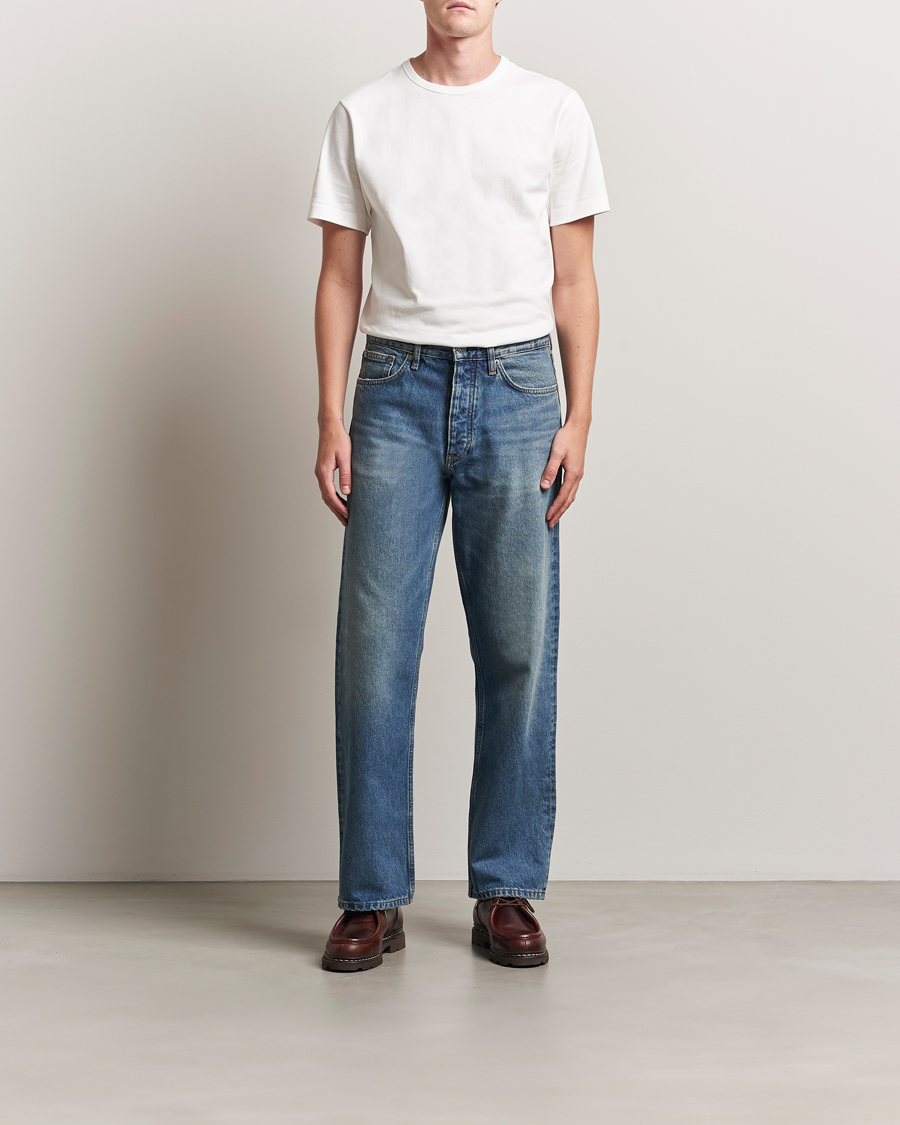 Herren | T-Shirts | Merz b. Schwanen | Classic Fit Sturdy Loopwheeled T-Shirt White