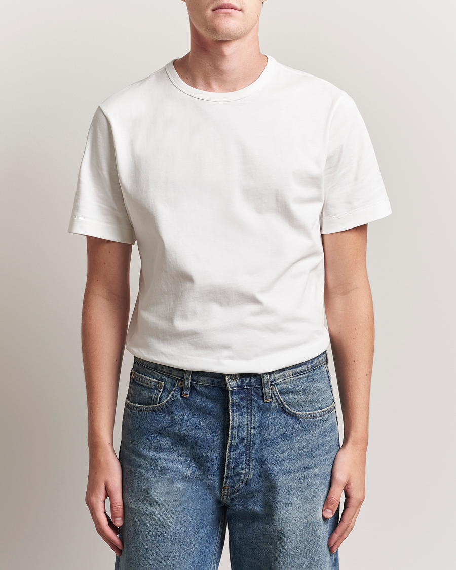 Herren | T-Shirts | Merz b. Schwanen | Classic Fit Sturdy T-Shirt White