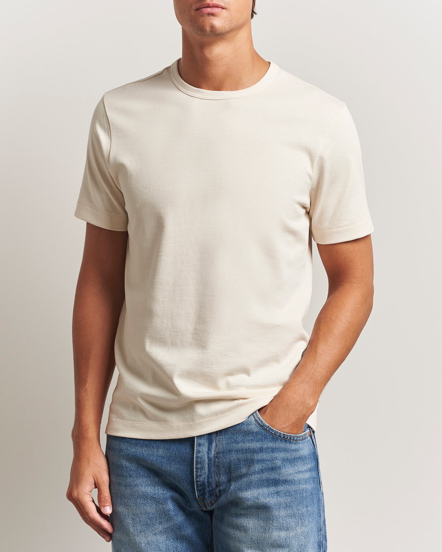 Herren | T-Shirts | Merz b. Schwanen | Classic Fit Sturdy T-Shirt Nature