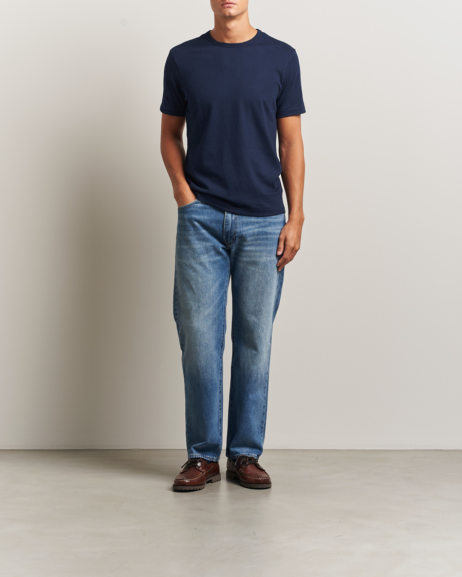 Herren | T-Shirts | Merz b. Schwanen | Classic Fit Sturdy T-Shirt Ink Blue