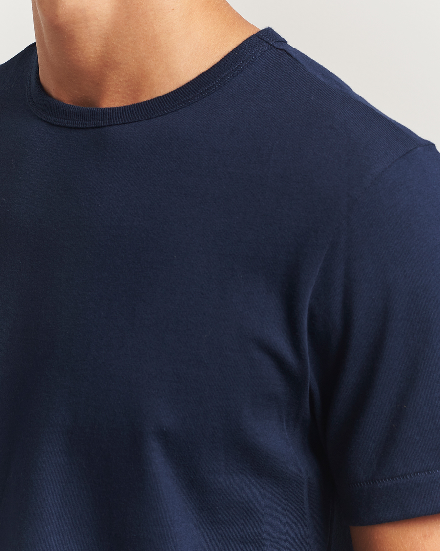 Herren | T-Shirts | Merz b. Schwanen | Classic Fit Sturdy T-Shirt Ink Blue