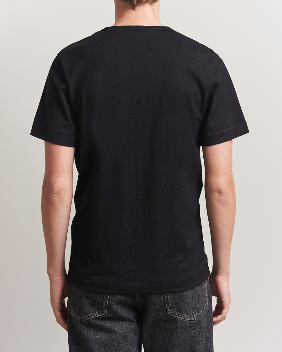 Herren | T-Shirts | Merz b. Schwanen | Classic Fit Sturdy Loopwheeled T-Shirt Black