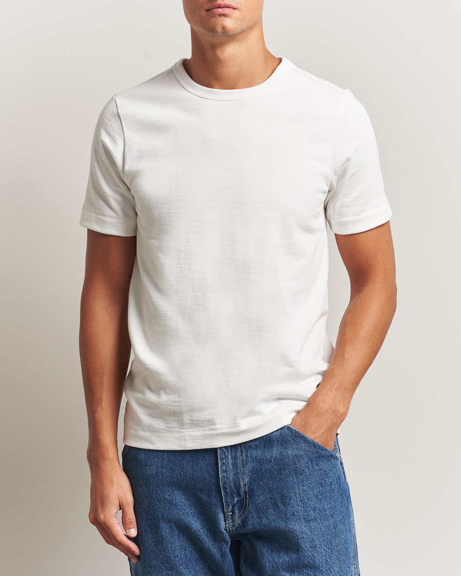 Herren | T-Shirts | Merz b. Schwanen | Relaxed Fit Loopwheeled Heavy T-Shirt White