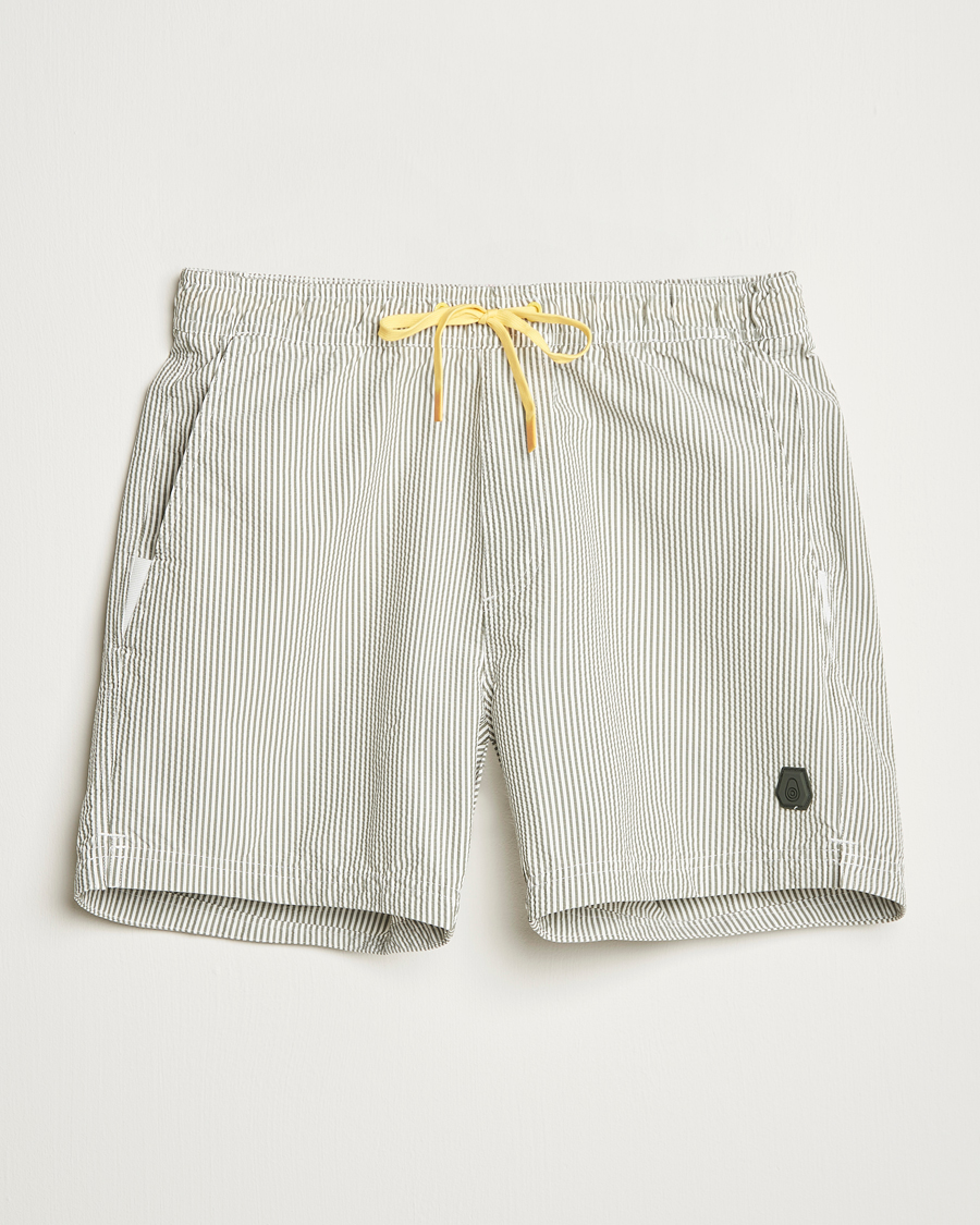Herren | Badehosen | Sail Racing | Tornado Striped Swimshorts Green/White