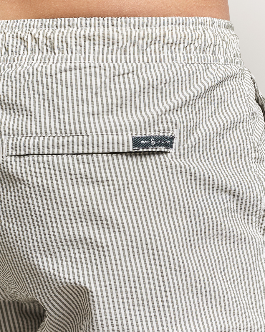 Herren | Badehosen | Sail Racing | Tornado Striped Swimshorts Green/White