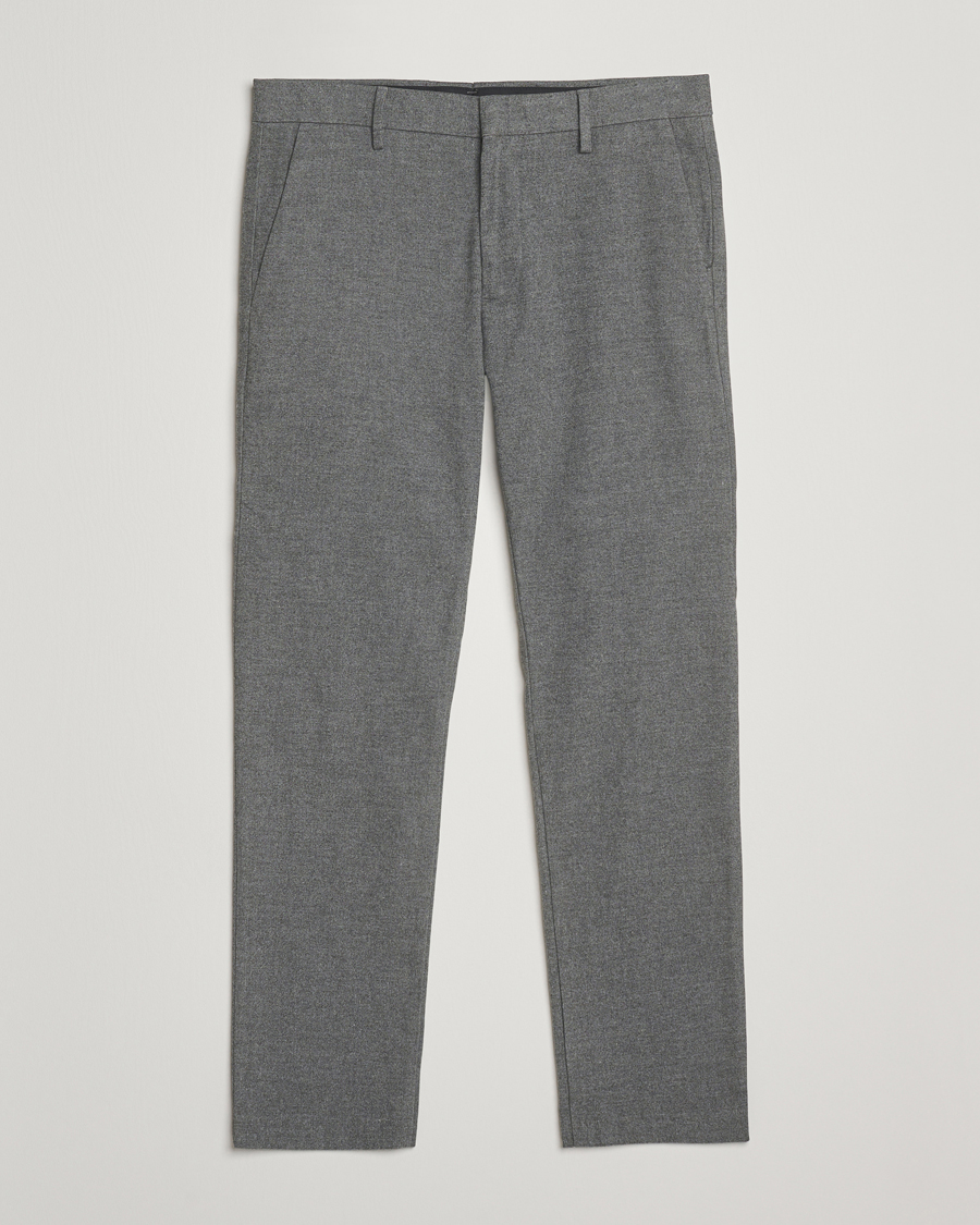 Herren | Hosen | NN07 | Theo Brushed Cotton Trousers Dark Grey
