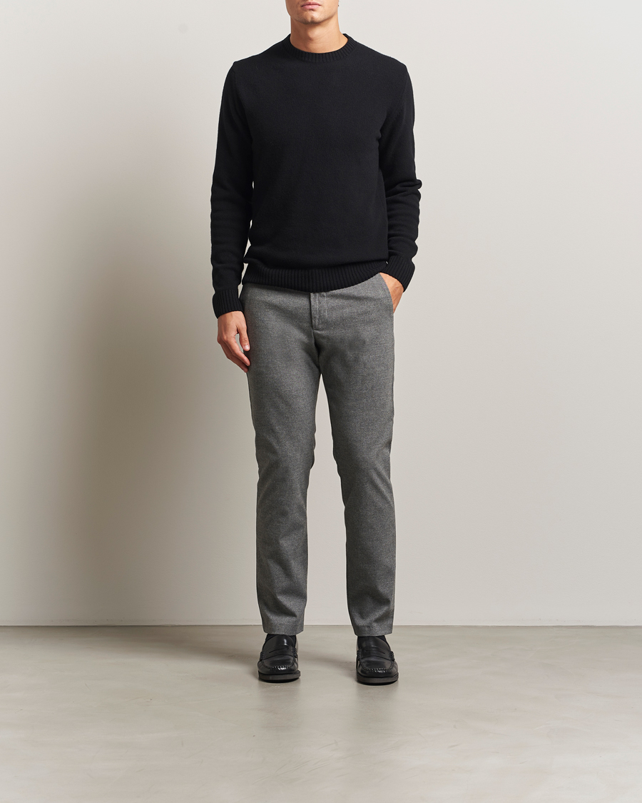 Herren | Hosen | NN07 | Theo Brushed Cotton Trousers Dark Grey