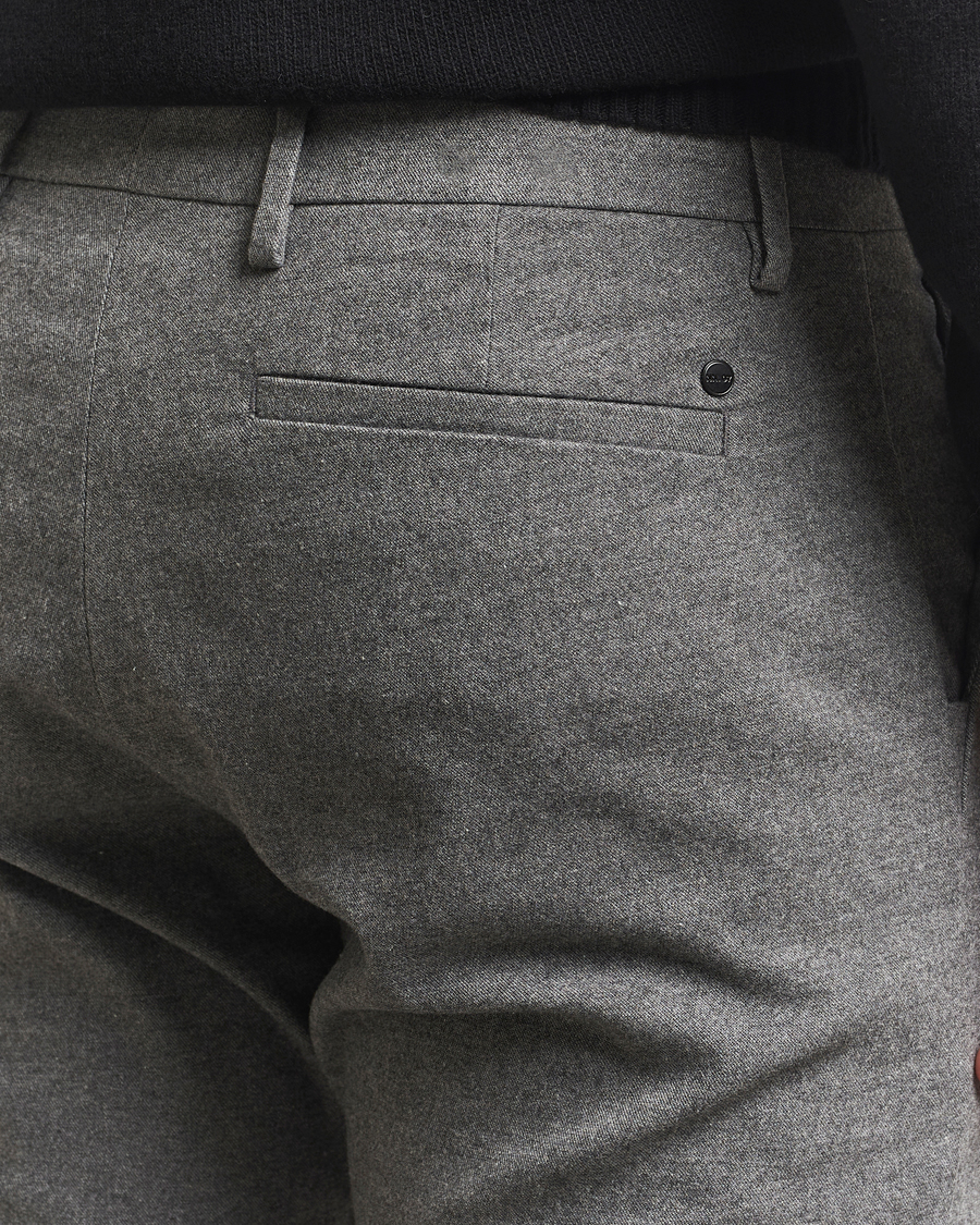Herren | Hosen | NN07 | Theo Brushed Cotton Trousers Dark Grey