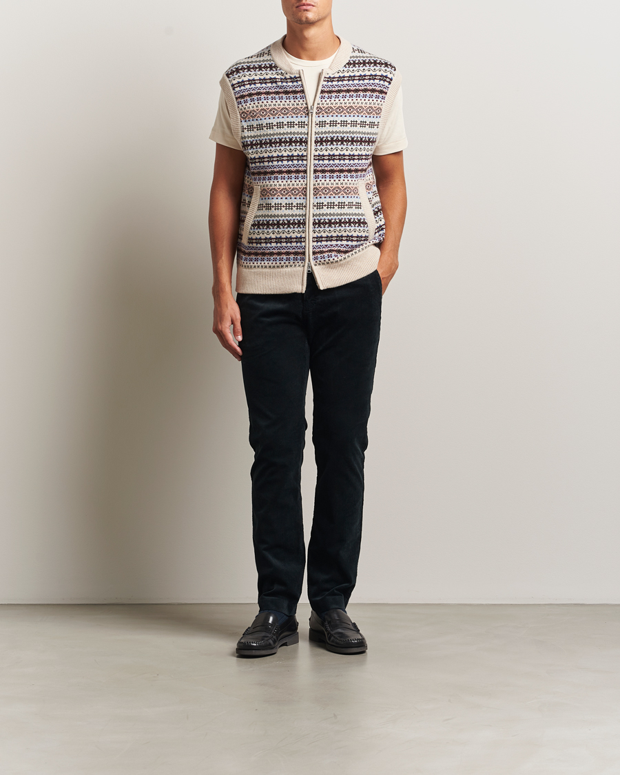 Herren | Hosen | NN07 | Theo Regular Fit Corduroy Chinos Navy Blue