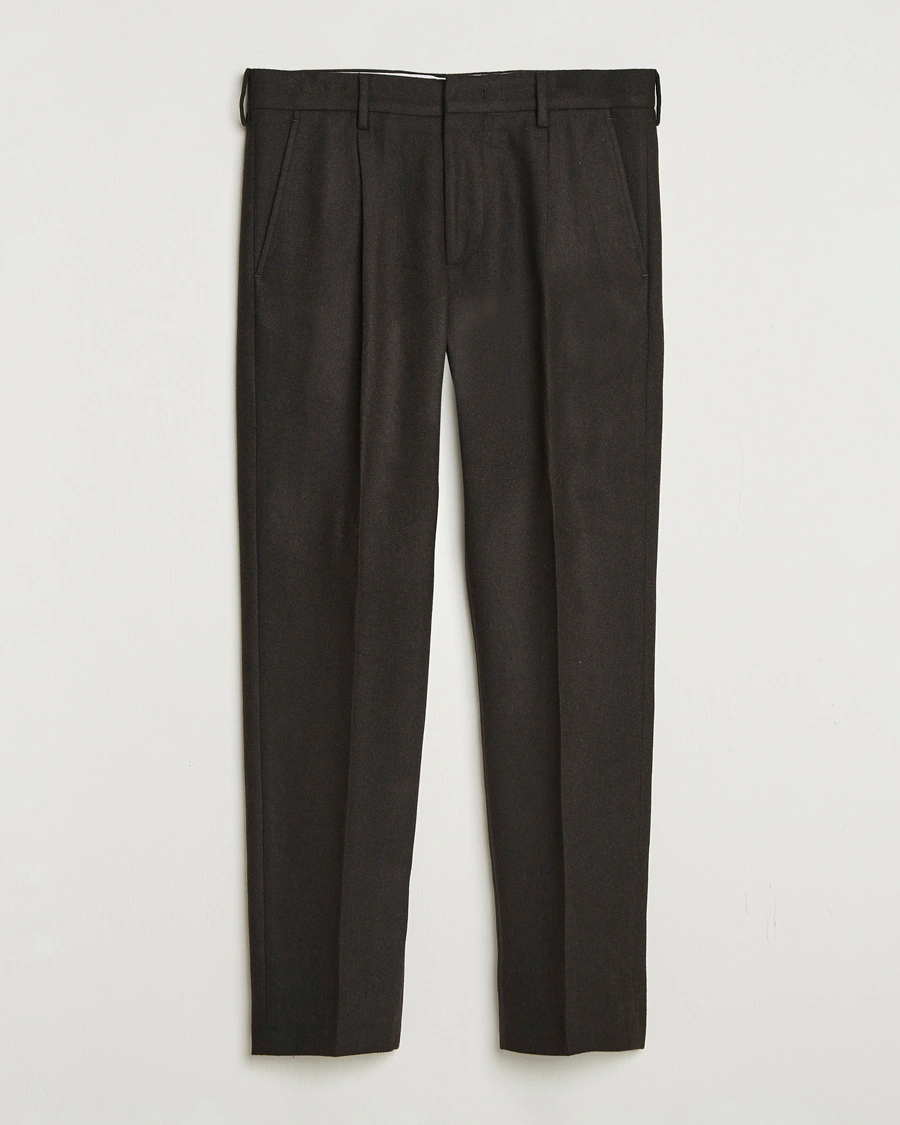 Herren | Hosen | NN07 | Bill Wool Pleated Trousers Brown