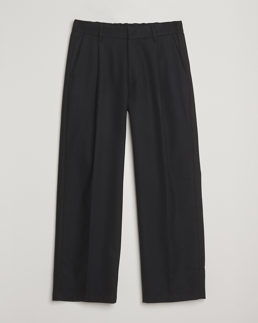 Herren | Hosen | NN07 | Kay Wool Pleated Trousers Black