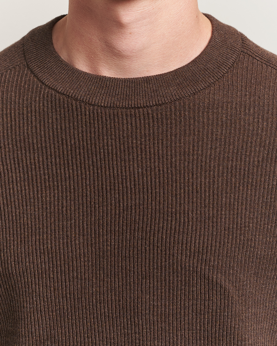 Herren | Pullover | NN07 | Kevin Cotton Knitted Sweater Demitasse Brown