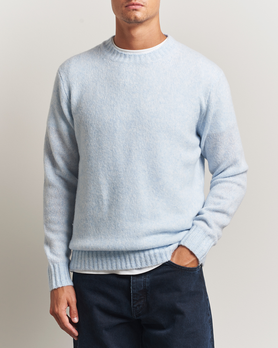 Herren | Pullover | NN07 | Lee Wool Knitted Sweater Cerulian Blue