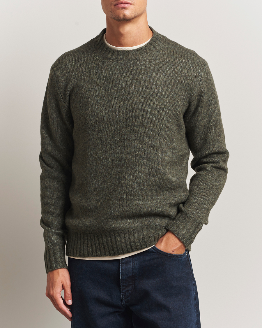 Herren | Pullover | NN07 | Lee Wool Knitted Sweater Capers Green