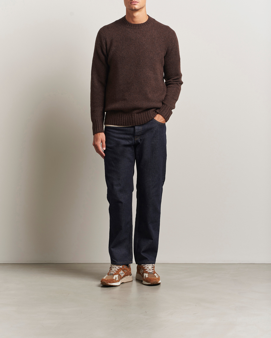Herren | Pullover | NN07 | Lee Wool Knitted Sweater Demitasse Brown