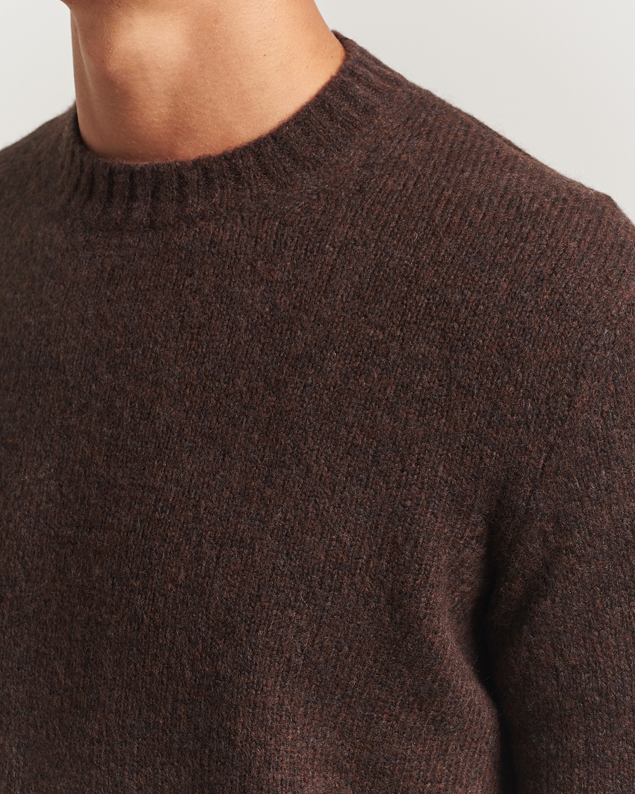 Herren | Pullover | NN07 | Lee Wool Knitted Sweater Demitasse Brown