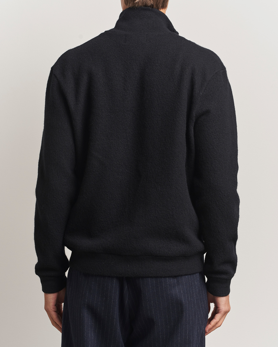 Herren | Pullover | NN07 | Boiled Wool Full Zip Black