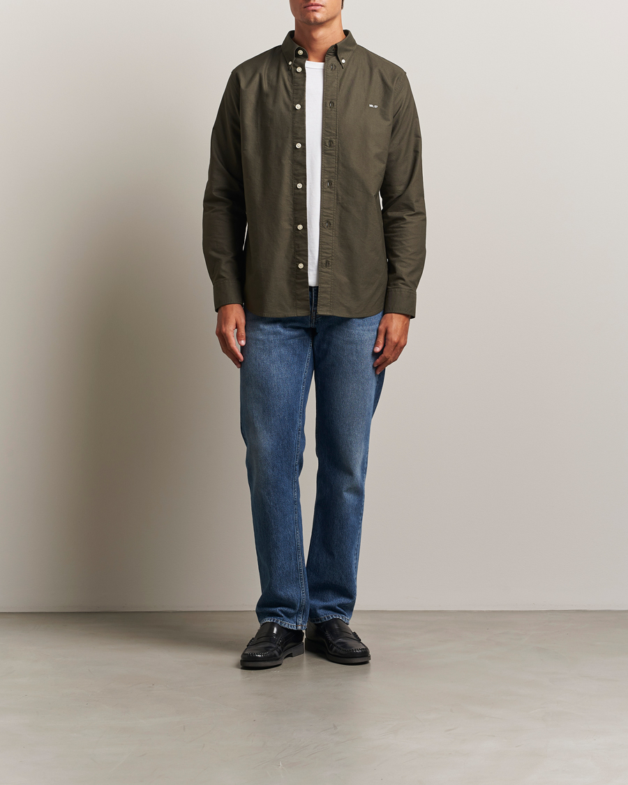 Herren | Hemden | NN07 | Colby Oxford Shirt Dark Army