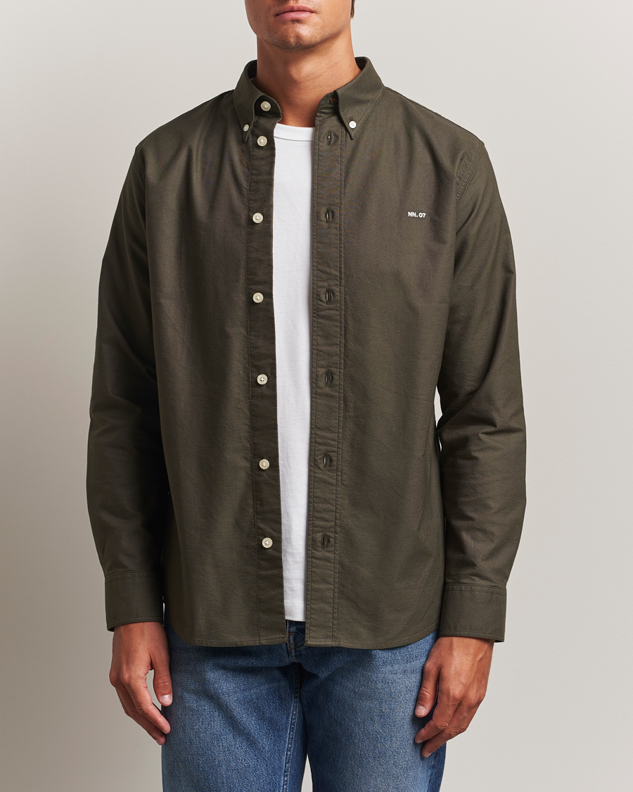 Herren | Hemden | NN07 | Colby Oxford Shirt Dark Army