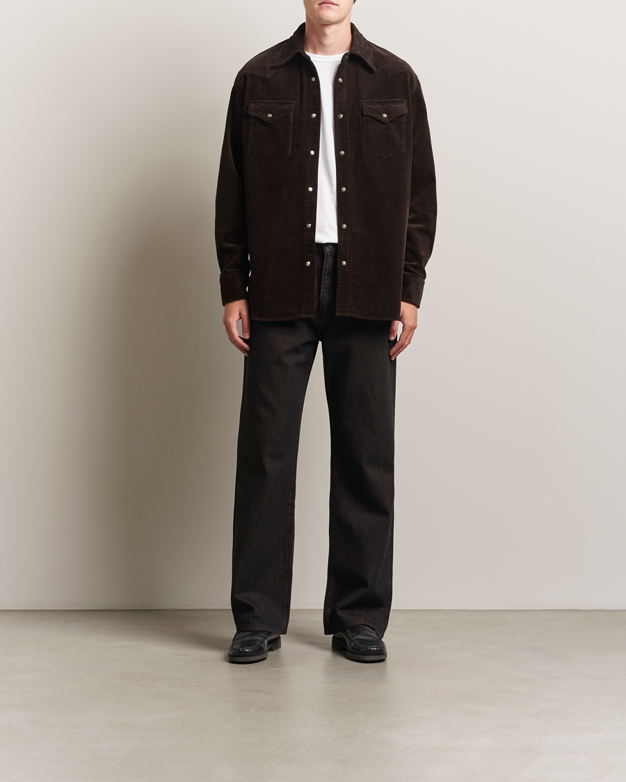 Herren | Hemden | NN07 | Ricky Corduroy Overshirt Demitasse Brown