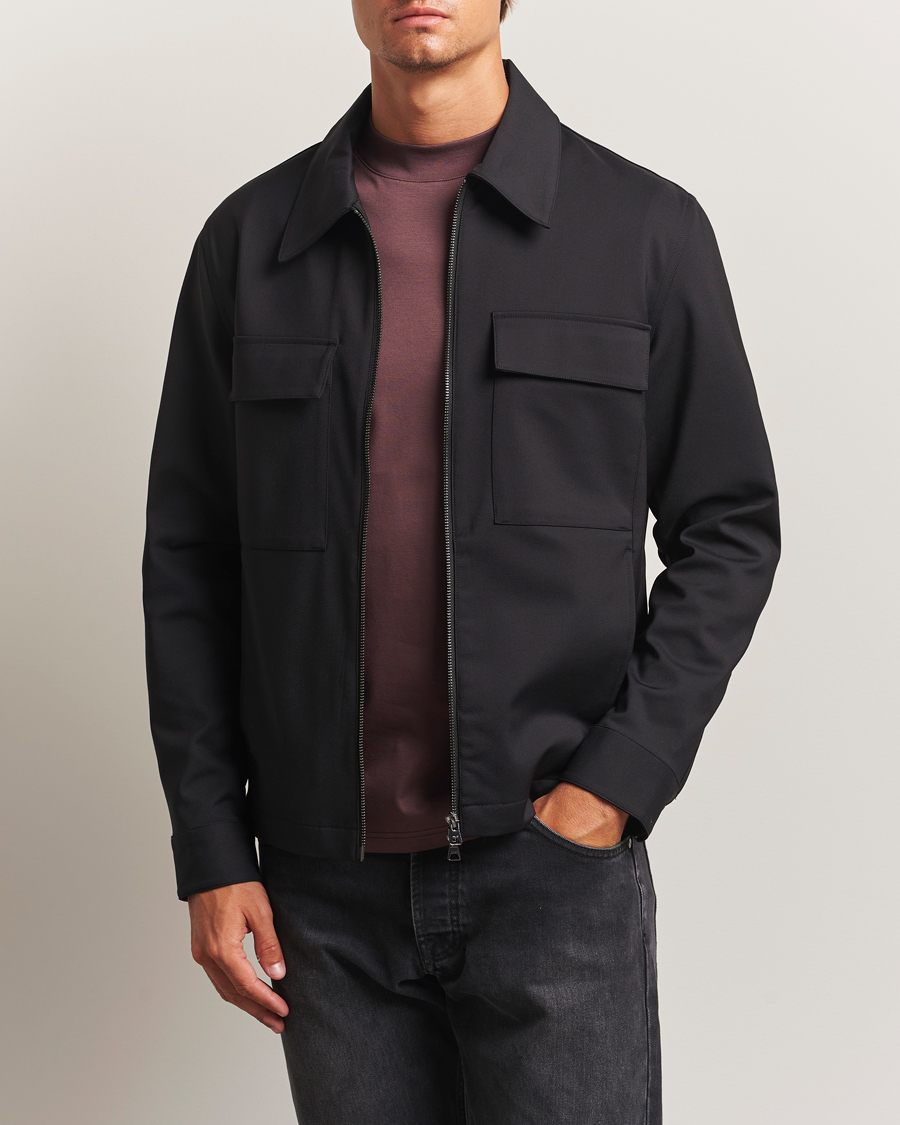 Herren | Hemden | NN07 | Alban Technical Overshirt Black