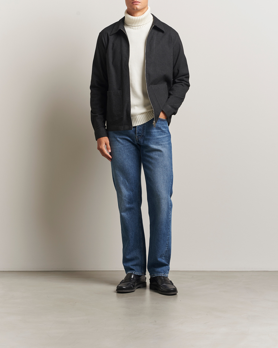 Herren | Hemden | NN07 | Virgil Brushed Cotton Overshirt Black Multi