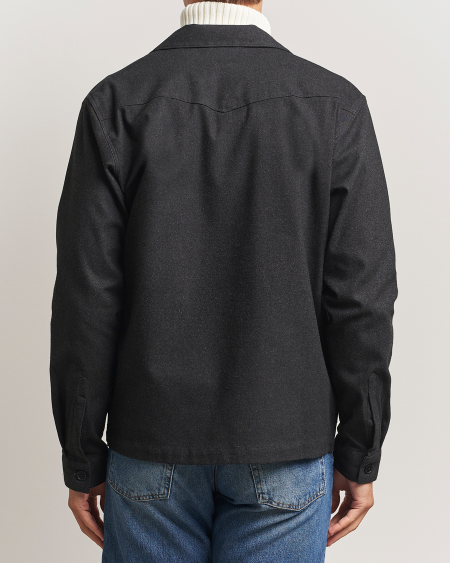 Herren | Hemden | NN07 | Virgil Brushed Cotton Overshirt Black Multi