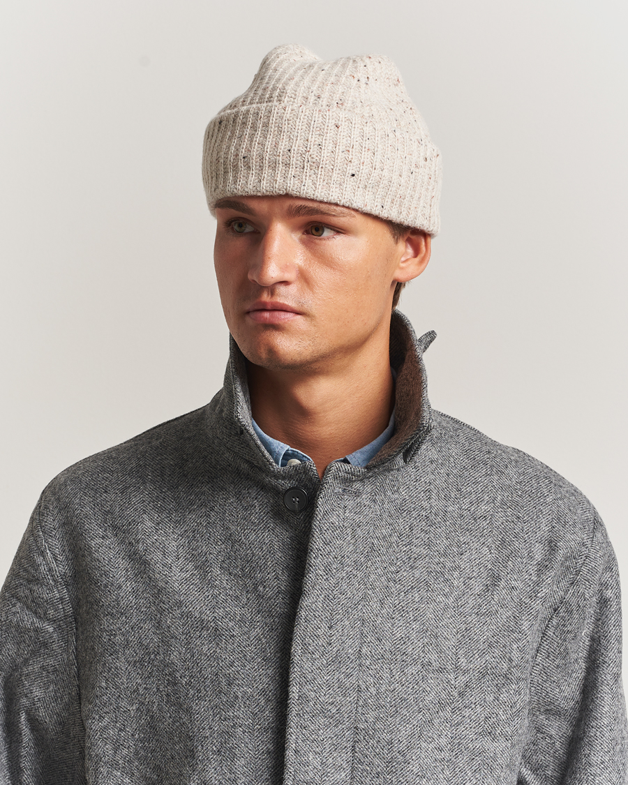 Herren | Mützen | NN07 | Wool Donegal Sailor Beanie Cream