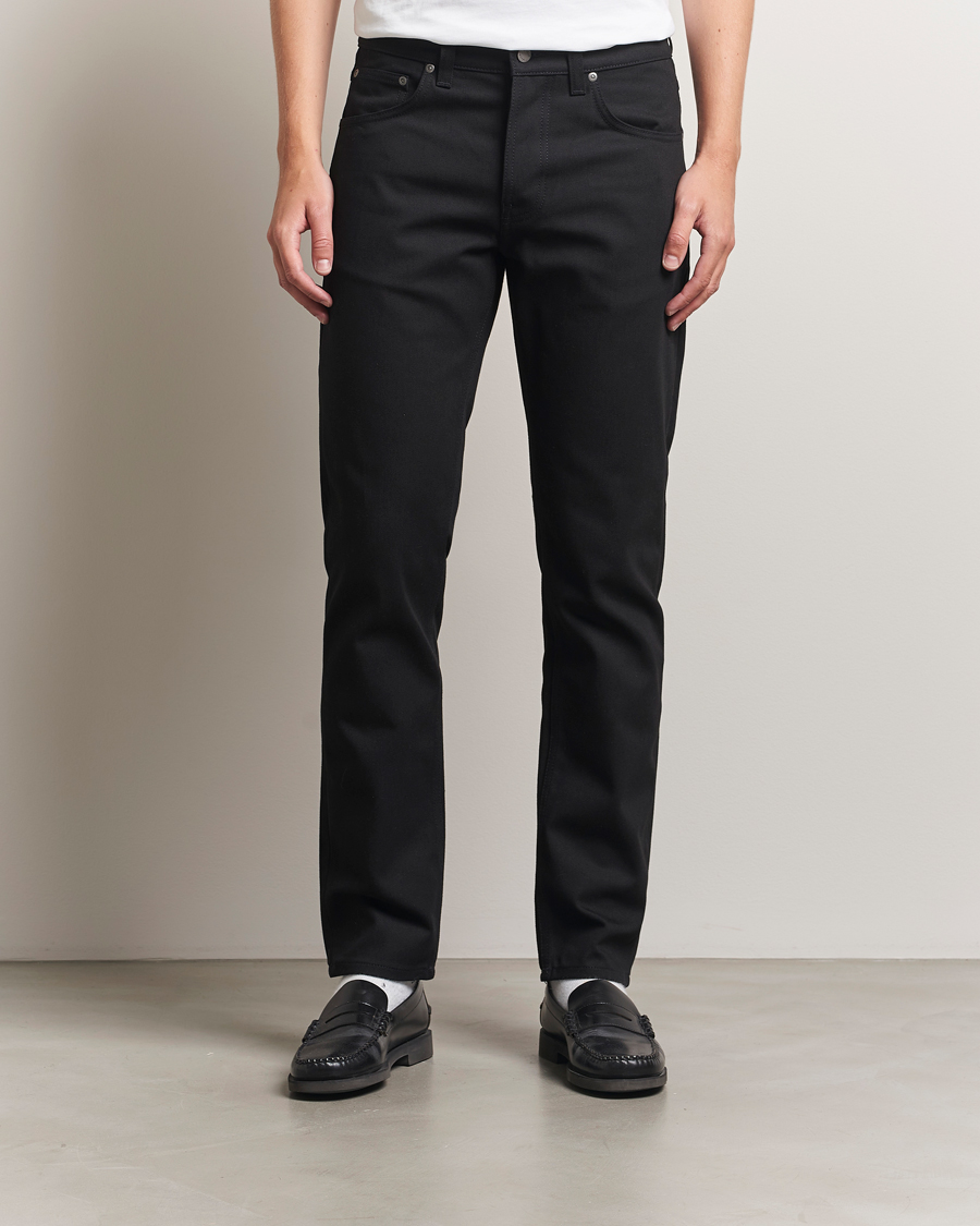 Herren | Jeans | Nudie Jeans | Solid Ollie Jeans Dry Pure Black