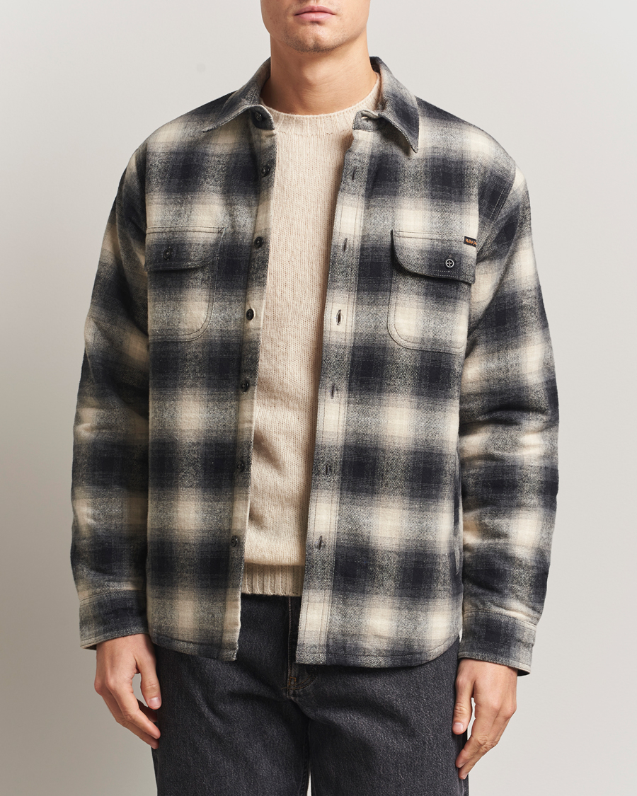 Herren | Hemden | Nudie Jeans | Glenn Padded Checked Overshirt Black