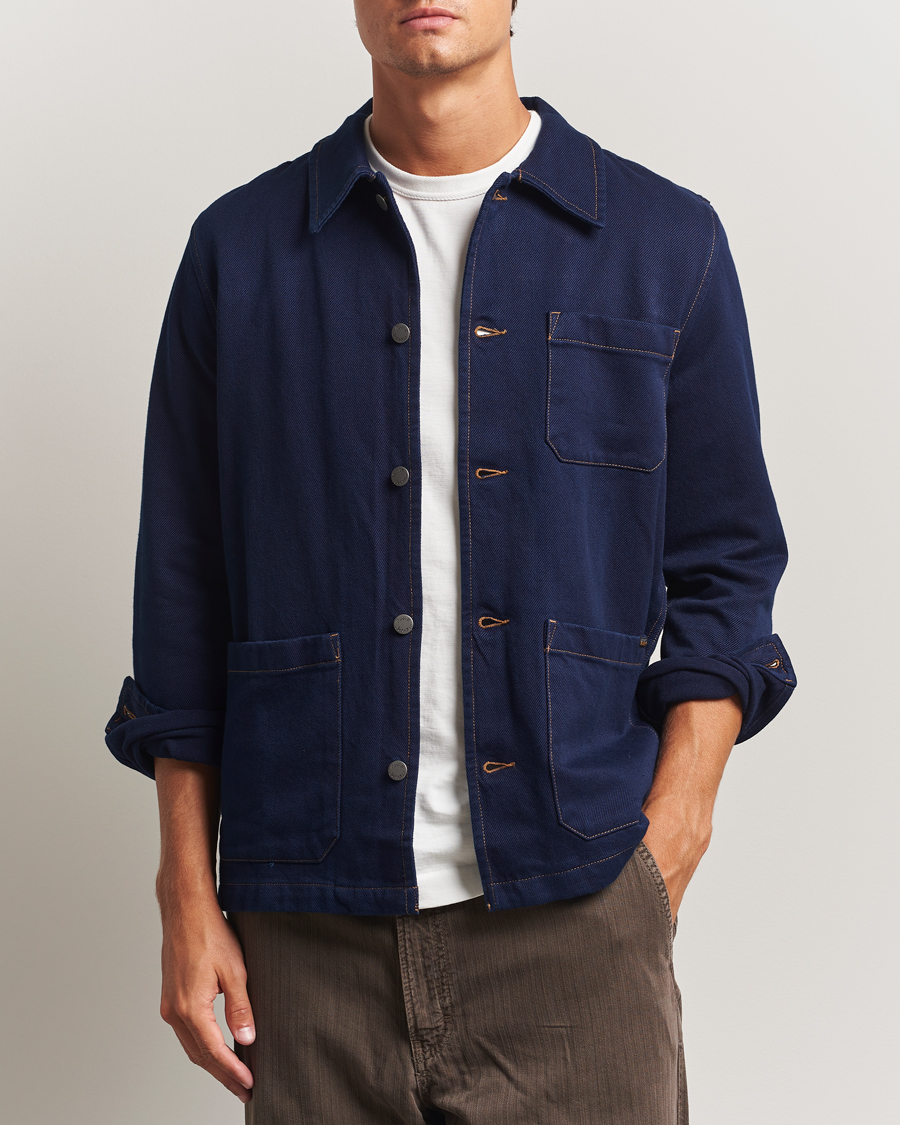 Herren | Hemden | Nudie Jeans | Barney Indigo Workwear Jacket Dark Blue